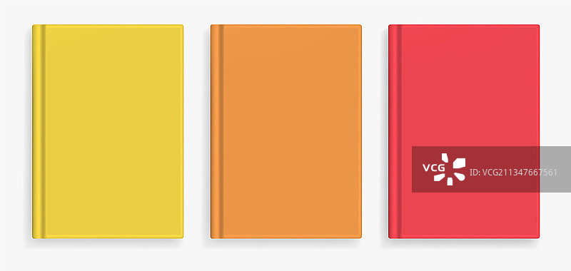 暖色系写实书籍封面模型图片素材