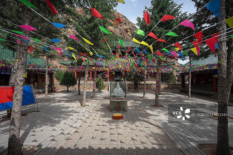 宁夏自治区固原市原州区须弥山圆光寺图片素材