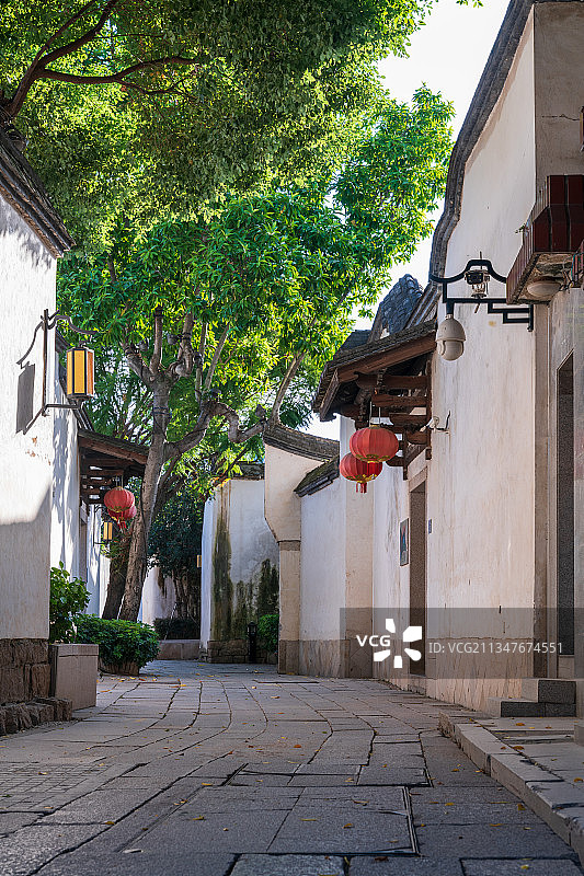 这里的黎明静悄悄-清晨的福州三坊七巷图片素材