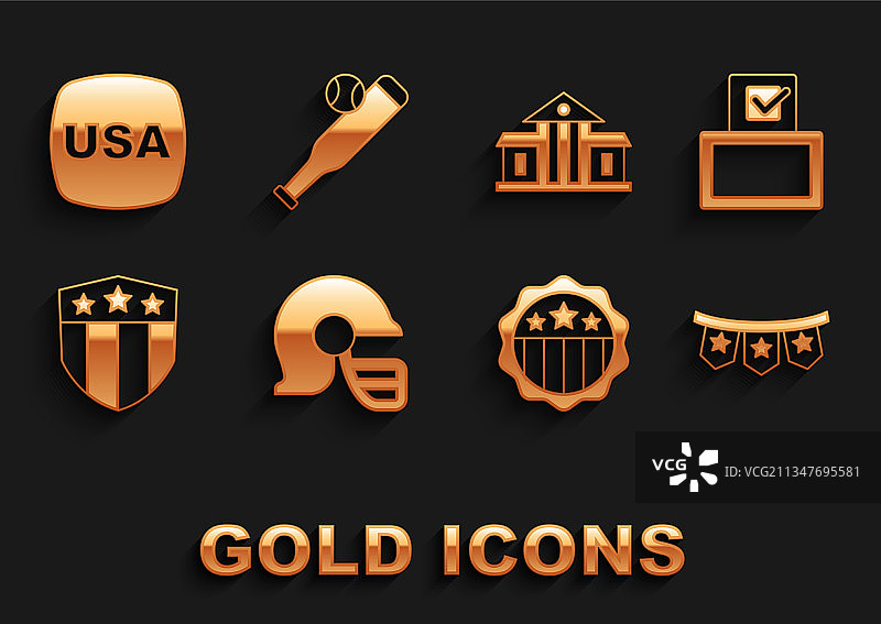 美式橄榄球头盔与投票箱图片素材