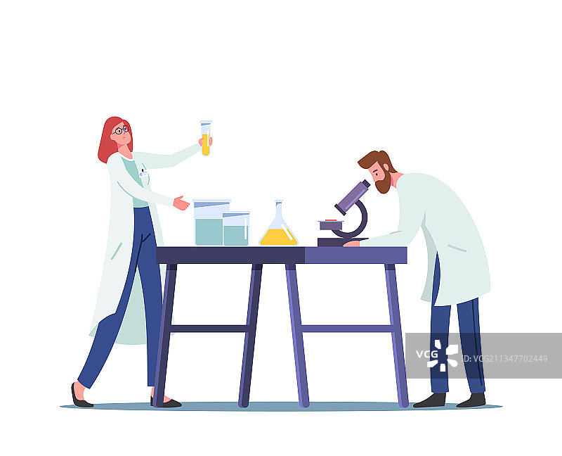 化学实验室中的氢燃料生产图片素材