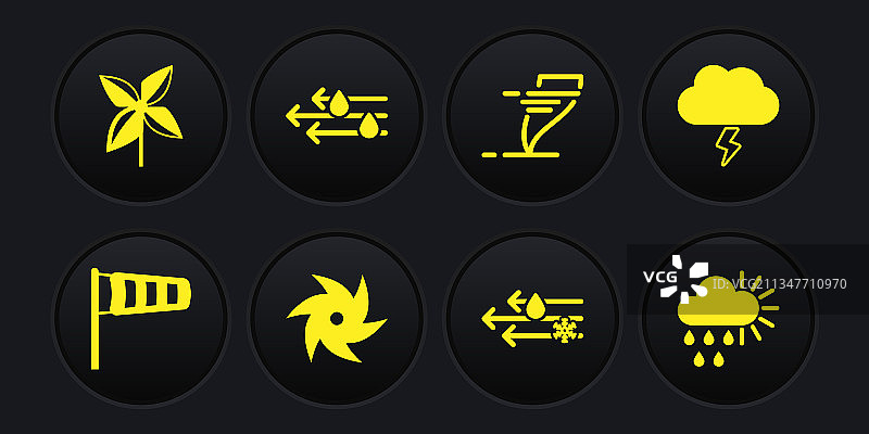 气象风向标风速计风暴素材图片素材