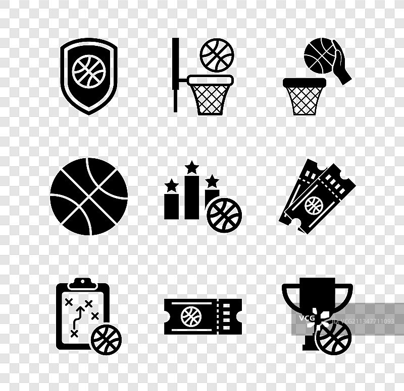 篮球中的盾牌和篮球图片素材