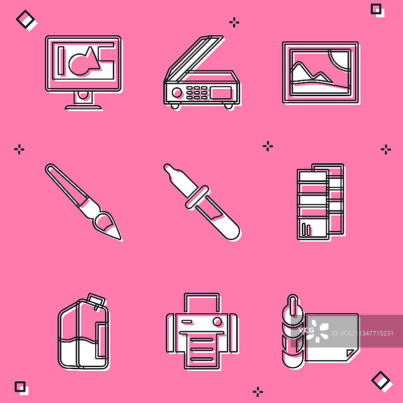 电脑显示器屏幕扫描仪图片素材图片素材