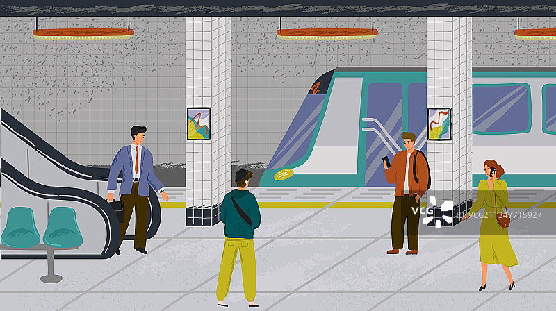 地铁站场景图片素材