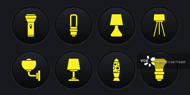 壁灯或墙灯、落地灯、台灯、LED灯图片素材