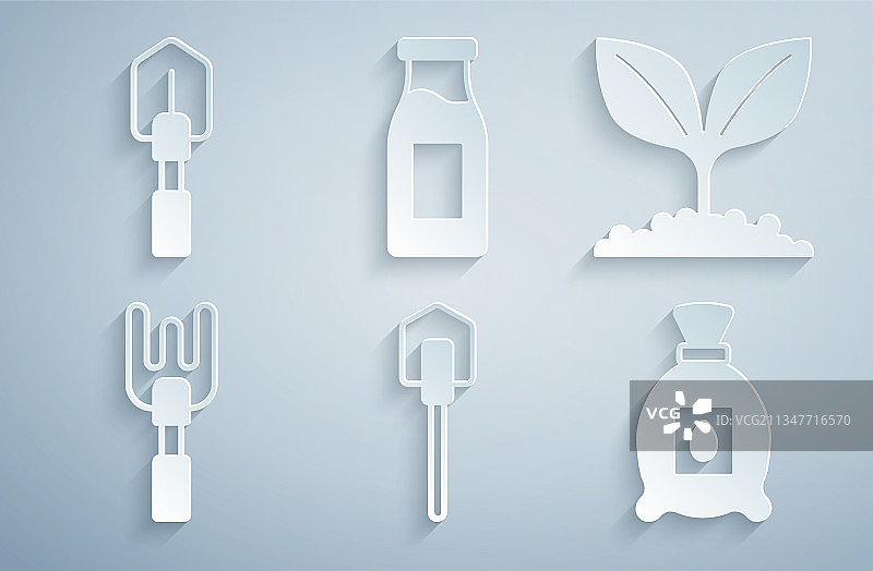 铁锹植物园艺耙种子包素材图片素材