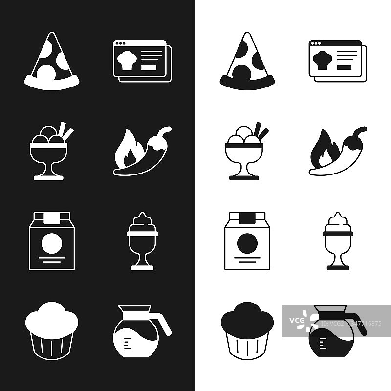 红辣椒冰淇淋碗切片素材图片素材