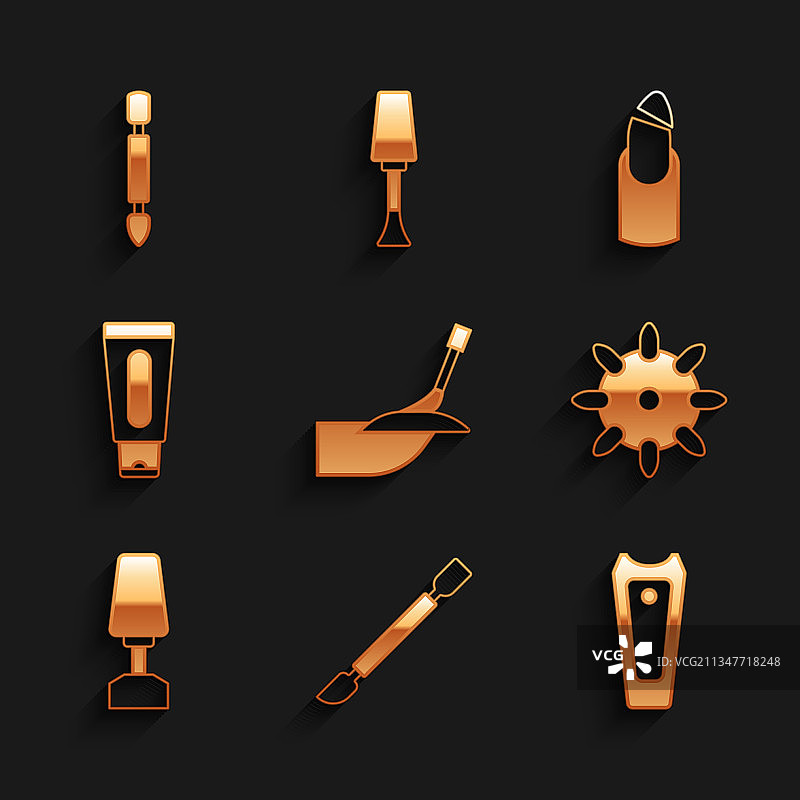 修指甲套装含角质层推杆和指甲刀图片素材