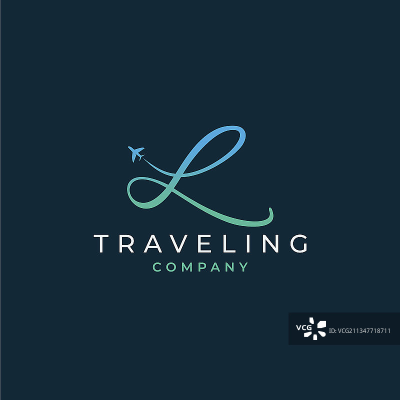 字母L旅行Logo设计图片素材