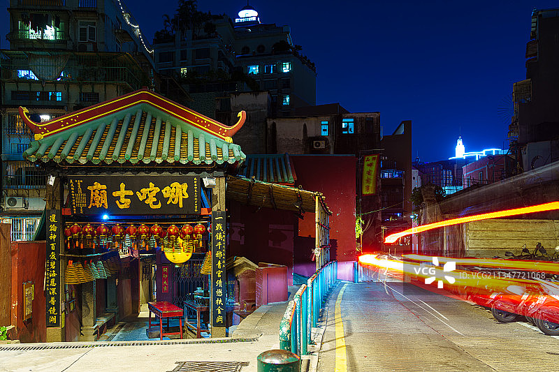 澳门哪吒古庙图片素材