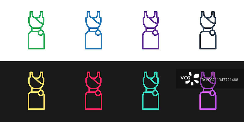 女士连衣裙图标合集图片素材