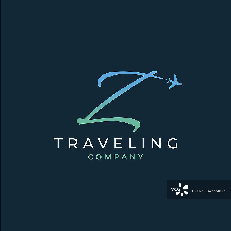 字母Z旅行标志设计图片素材