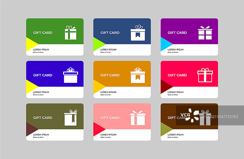 商店或企业礼品卡模板图片素材