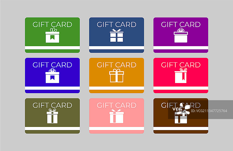 商店或企业礼品卡模板图片素材