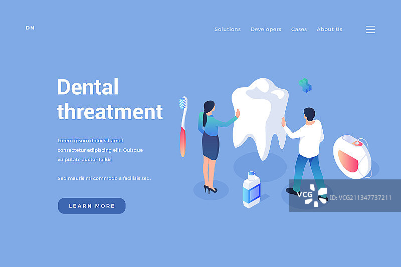 牙齿护理和牙科预防图片素材