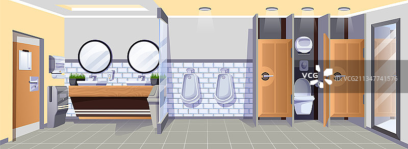 现代公共卫生间室内设计背景图片素材