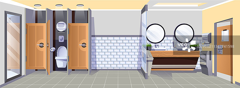 现代公共卫生间室内设计背景图片素材