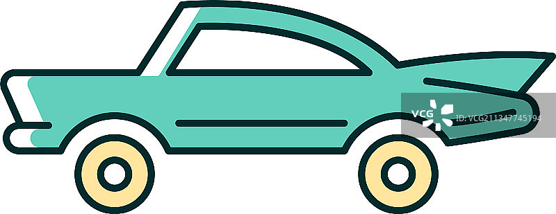 经典汽车RGB颜色图标图片素材