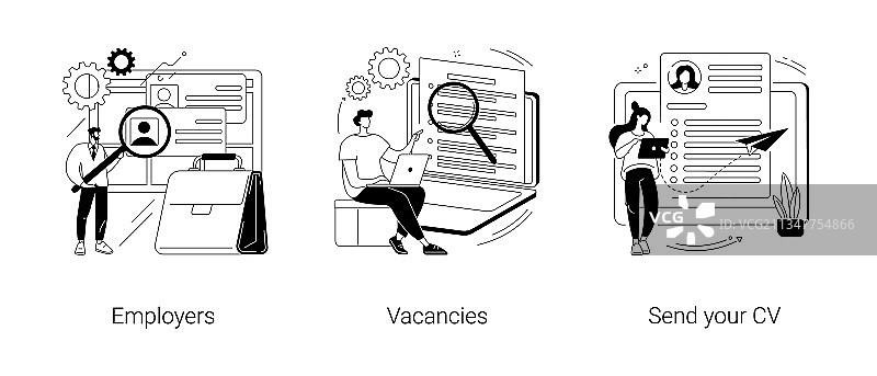 求职抽象概念图片素材