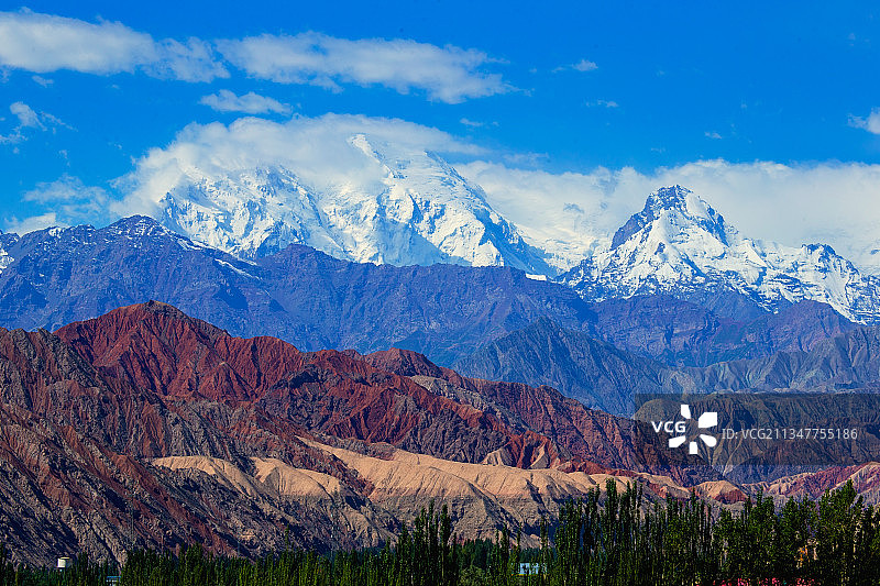 奥依塔克红山图片素材
