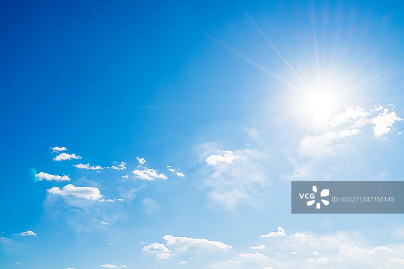 晴朗天空白云背景图片素材