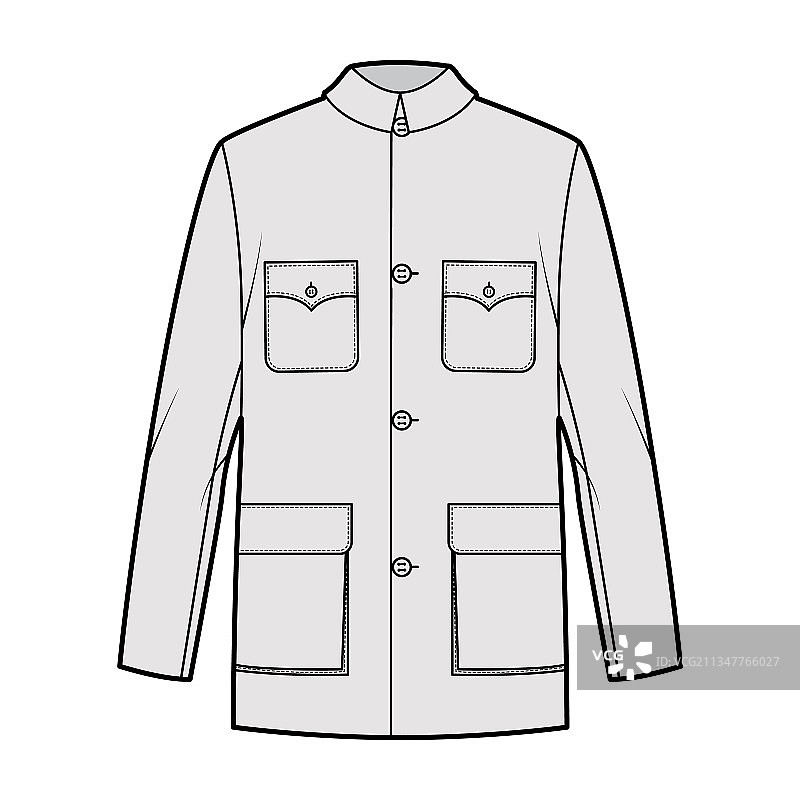 中山装款式时装设计图片素材