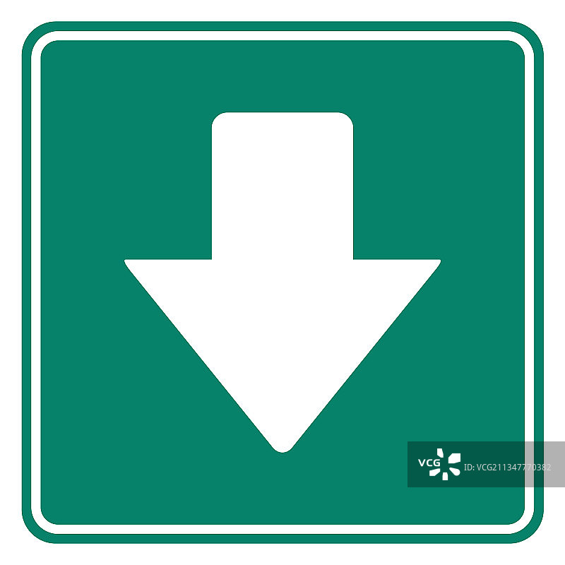 向下箭头和路标图片素材