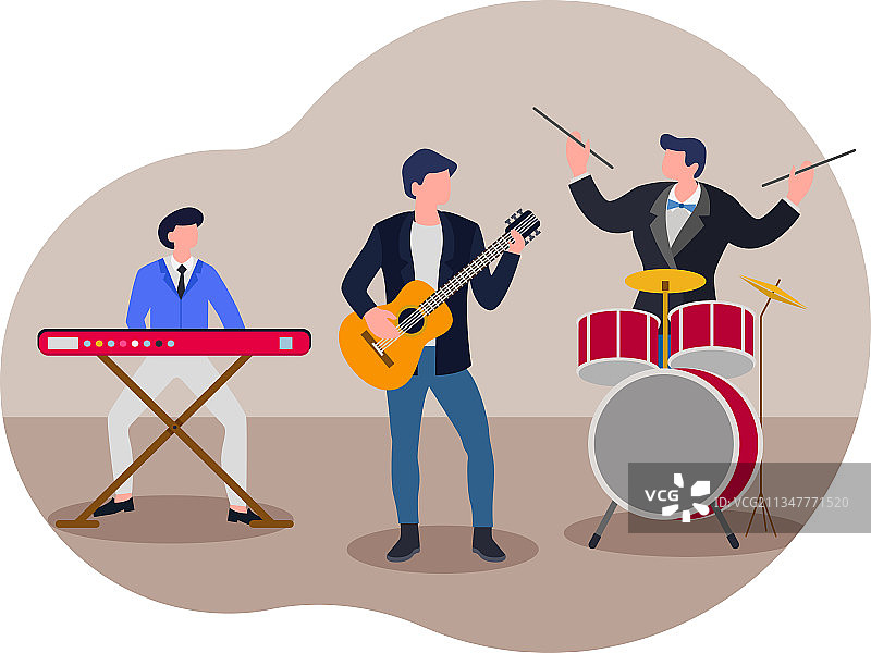 音乐家音乐会表演图片素材