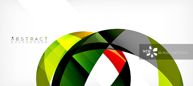 颜色圈形状最小的几何背景图片素材