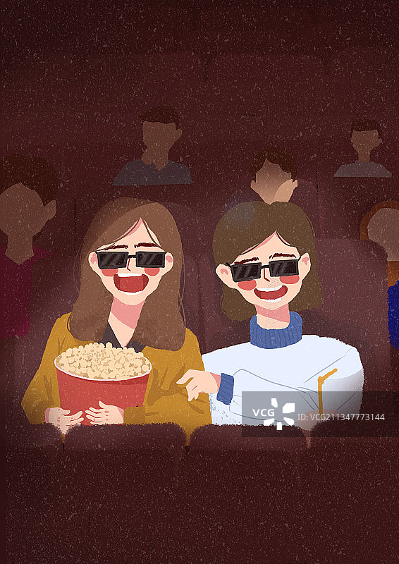 看电影图片素材