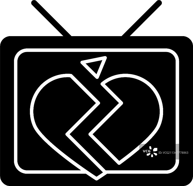 黑色字形肥皂剧图标图片素材