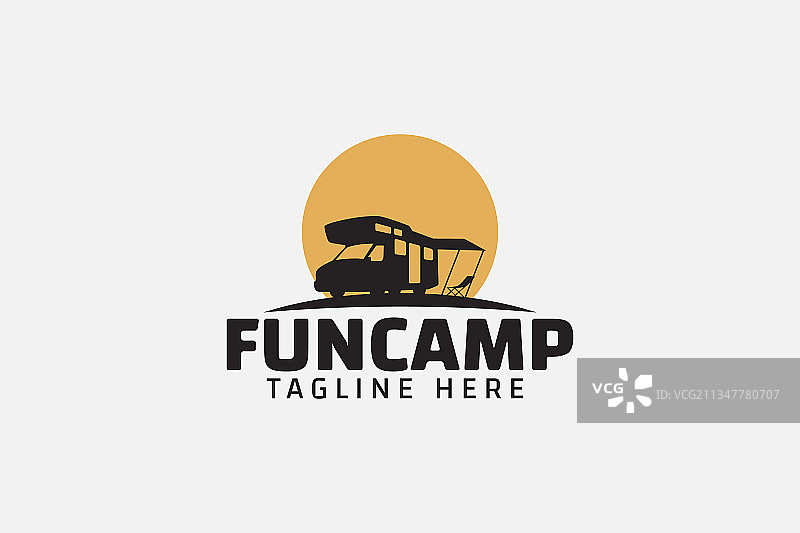 有趣的营地标志图片素材