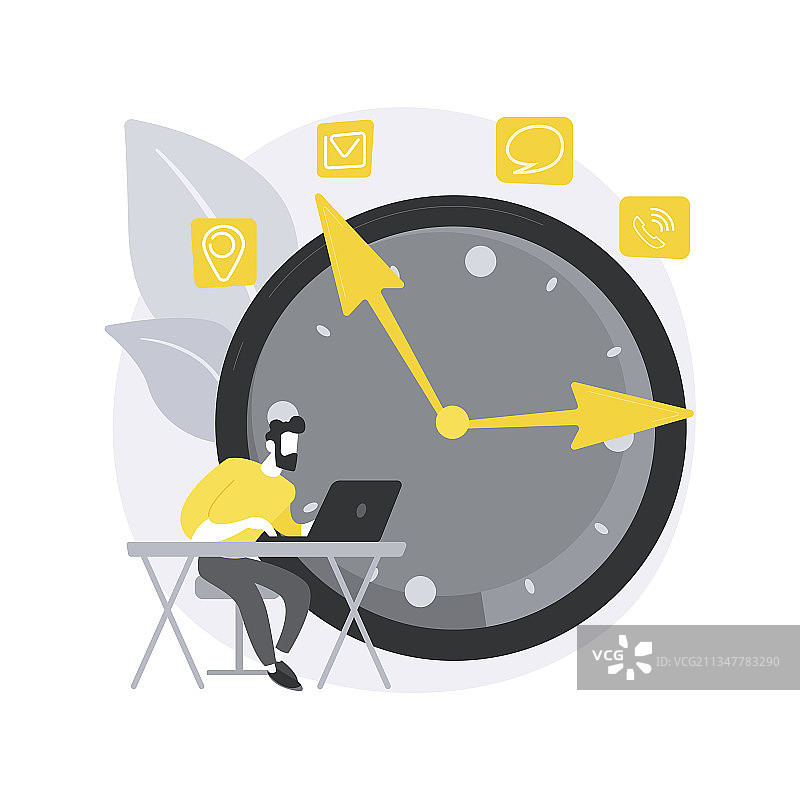 时间管理抽象概念图片素材