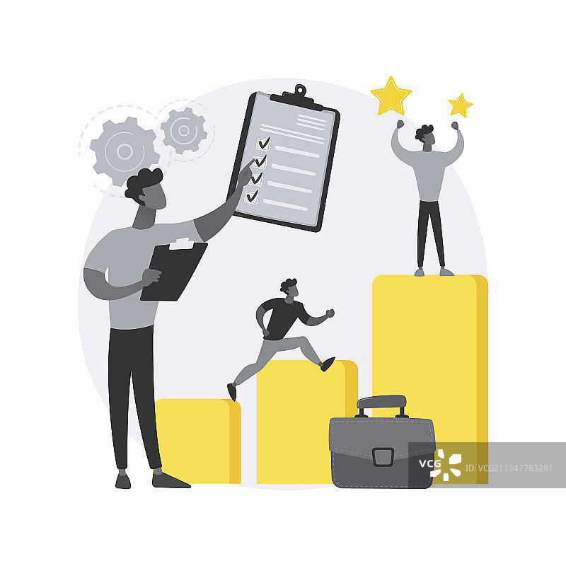 自我管理抽象概念图片素材