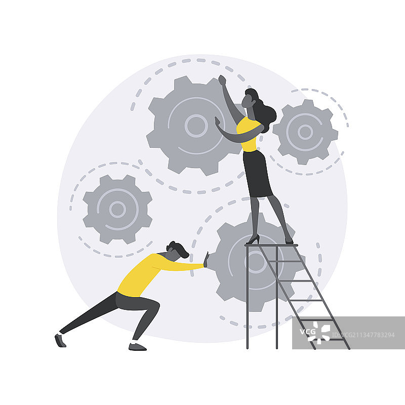 合作抽象概念图片素材