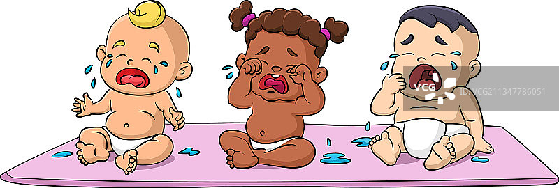 哭泣的婴儿图片素材