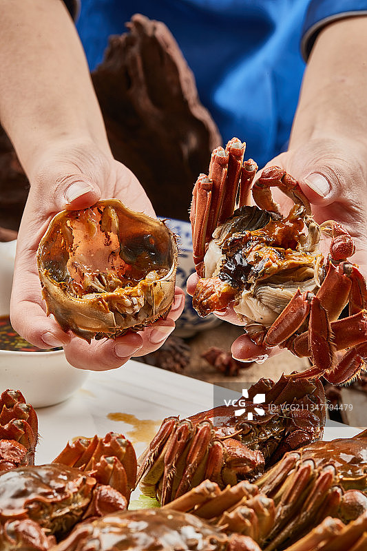 清蒸大闸蟹图片素材