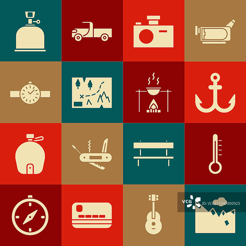 山脉气象学温度计锚合集图片素材