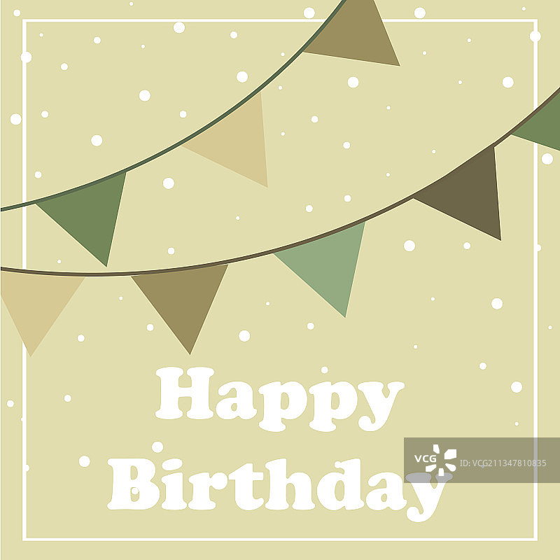 米色可爱小熊生日贺卡图片素材