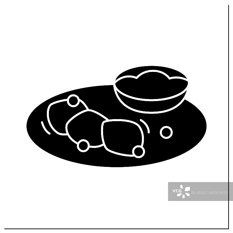 阿卡拉和奥吉字形图标图片素材