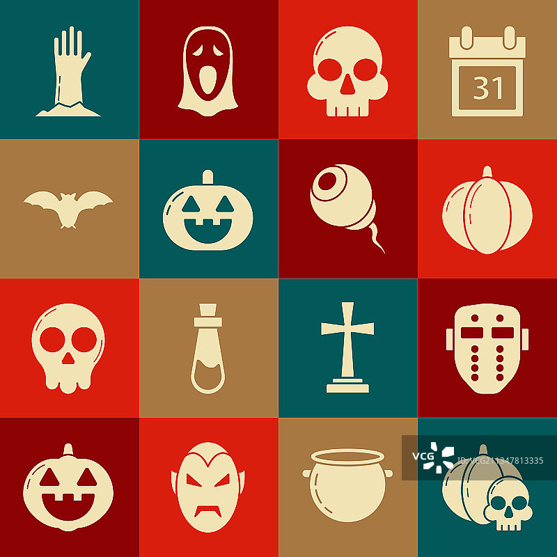 南瓜和骷髅冰球面具骷髅飞行图片素材