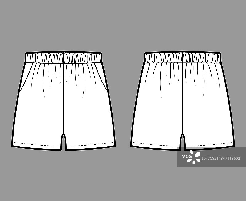 运动训练短裤运动服饰技术时尚图片素材