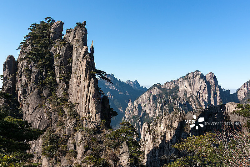 冬天安徽黄山西海大峡谷图片素材