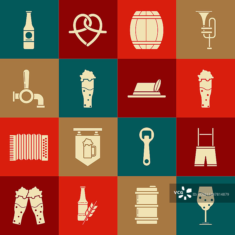 啤酒、皮裤和木桶素材图片素材