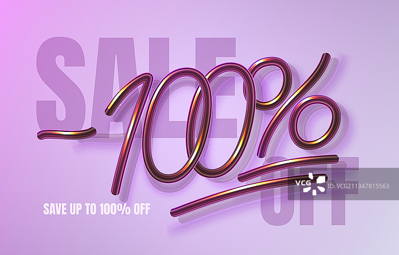 高达100折扣促销banner宣传单图片素材