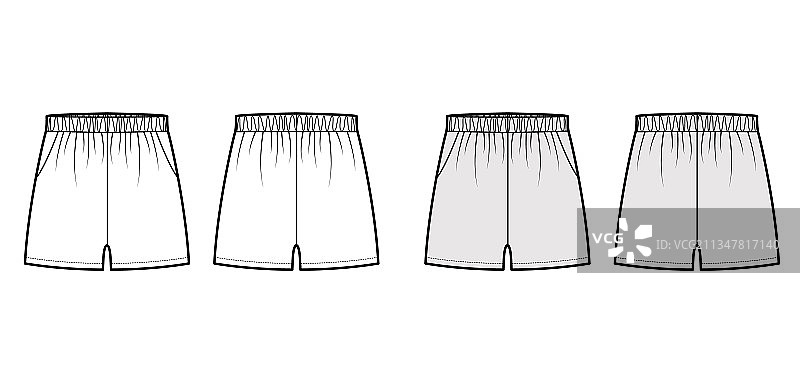 运动训练短裤运动服饰技术时尚图片素材