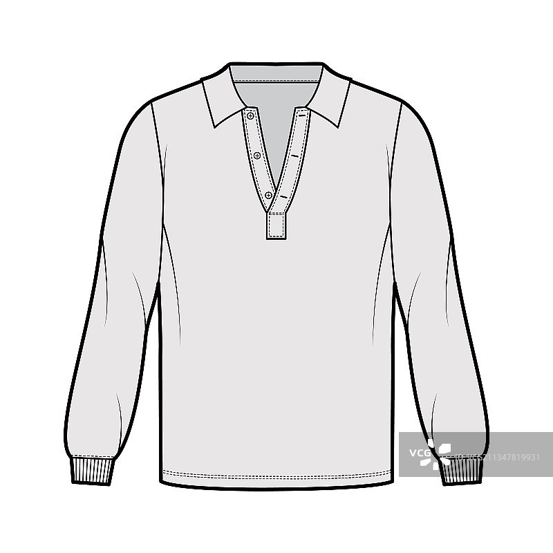 时尚的polo衫技术款式图片素材