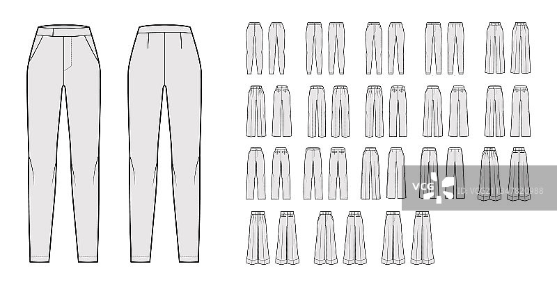 经典款裤子技术时尚图片素材