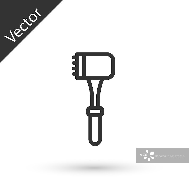 灰色线条厨房锤子图标图片素材